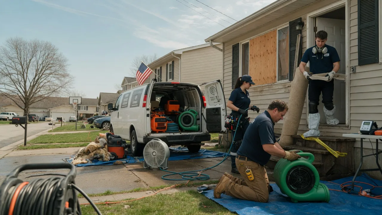 Water Damage Restoration in Latham, IL near me